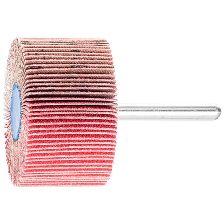 Pferd 2" x 1" Mounted Flap Wheel - 1/4" Shank - Ceramic Oxide - 120 Grit 45292